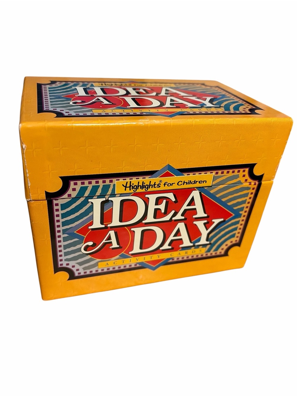 Vintage 1995 Highlights Idea A Day Kids Activity Cards — Yellow Box